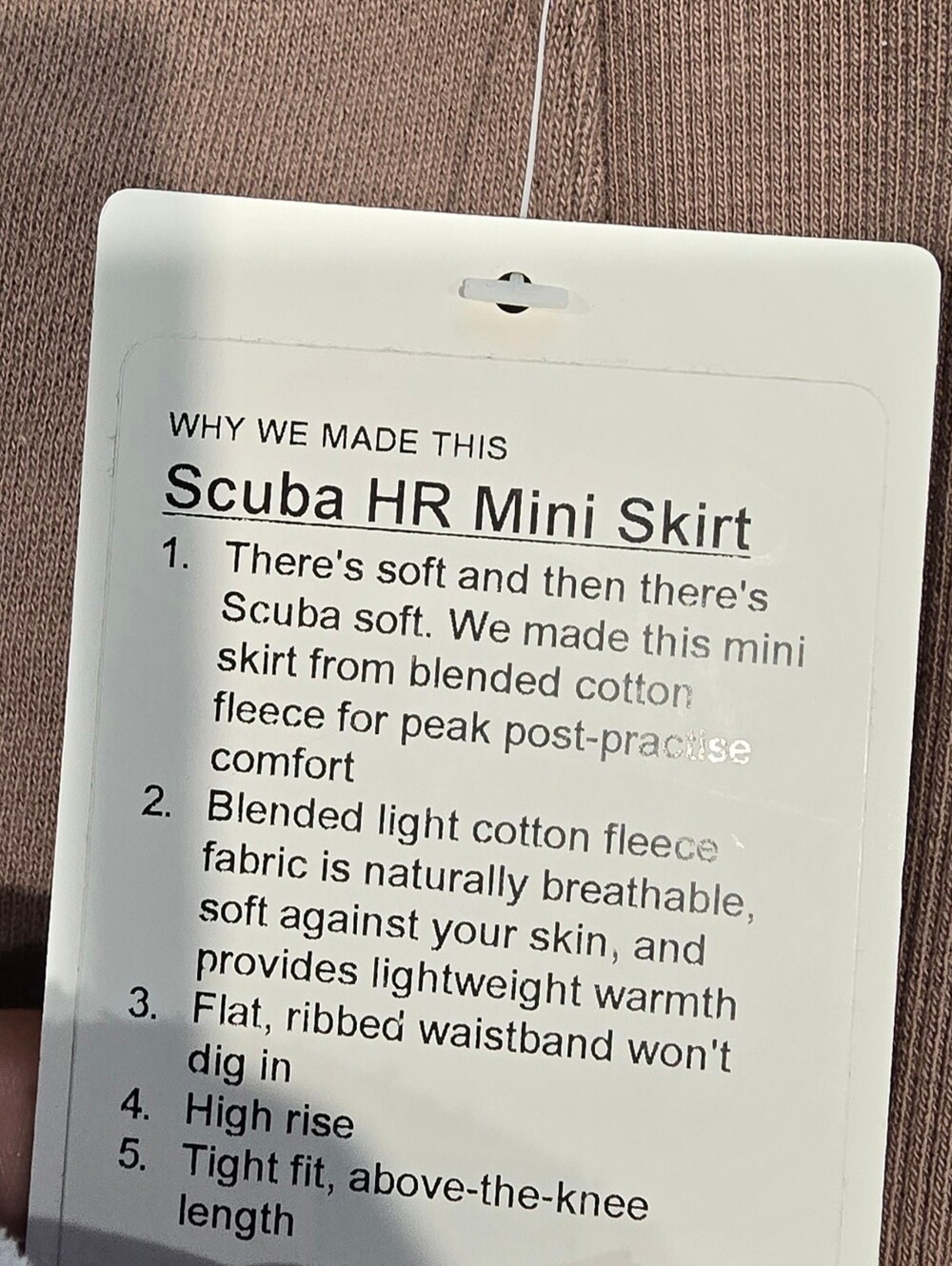 Lululemon Scuba HR Mini Skirt Size Large NWT - Picture 4 of 7